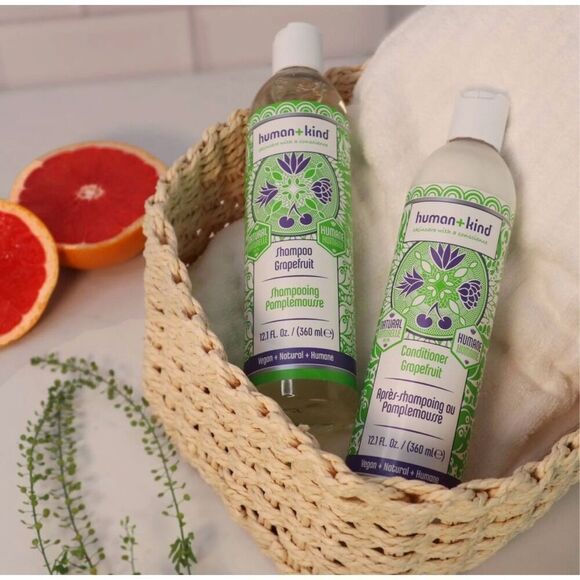 HUMAN + KIND - NWT Grapefruit Shampoo & Conditioner Duo/12.1 oz Each/Vegan - Picture 11 of 15
